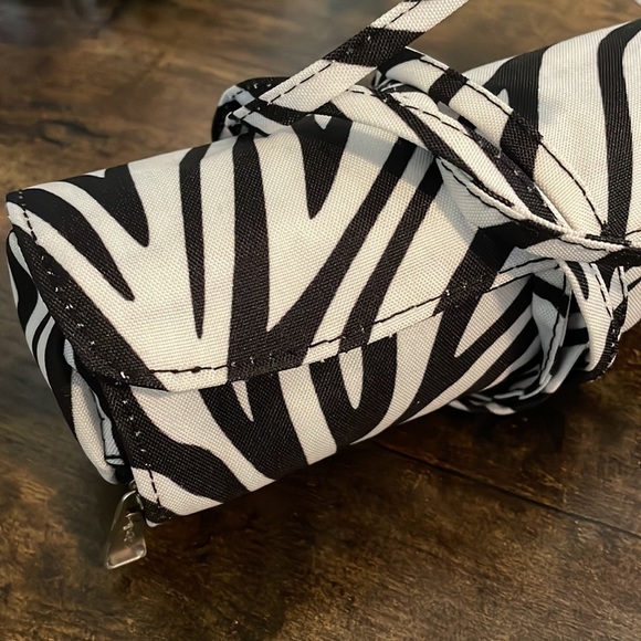 NEW Zebra Print Cosmetic Brush Holder and Bag! CAN BE PERSONALIZED! - Picture 9 of 16